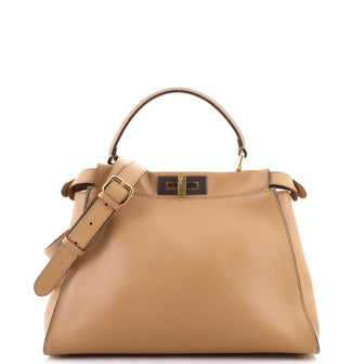 Fendi Peekaboo Bag Rigid Leather Regular
