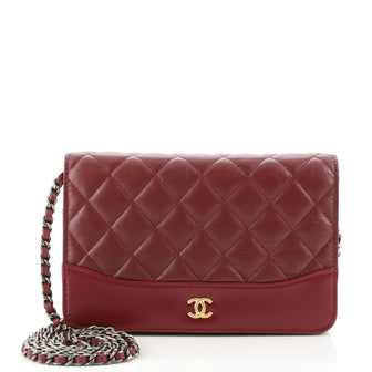 Chanel Gabrielle Wallet on Chain Quilted Aged Calfskin