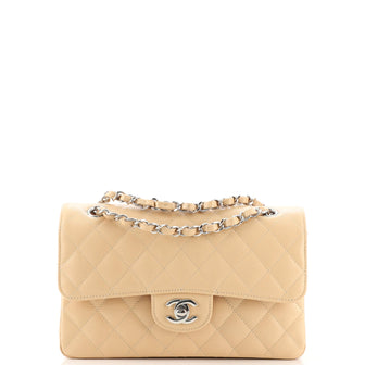 Chanel Classic Double Flap Bag Quilted Caviar Small