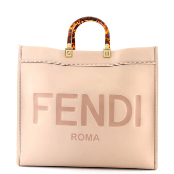Fendi Sunshine Shopper Tote Leather Large