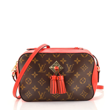 Louis Vuitton Saintonge Handbag Monogram Canvas with Leather