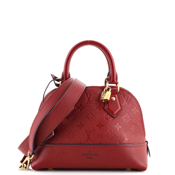 Louis Vuitton Neo Alma Handbag Monogram Empreinte Leather BB Red 134333428