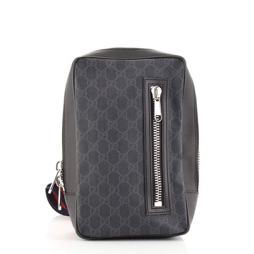 Gucci Soft Zip Sling Bag GG Coated Canvas Small