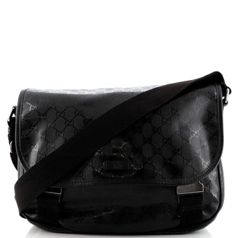 Gucci Double Buckle Messenger Bag GG Imprime Medium