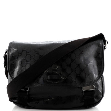 Gucci Double Buckle Messenger Bag GG Imprime Medium