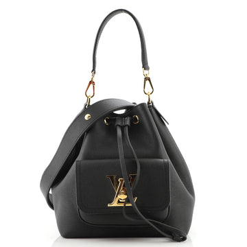 Louis Vuitton Lockme Pocket Bucket Bag Leather