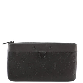 Louis Vuitton Discovery Pochette Monogram Shadow Leather PM