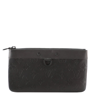 Louis Vuitton Discovery Pochette Monogram Shadow Leather PM