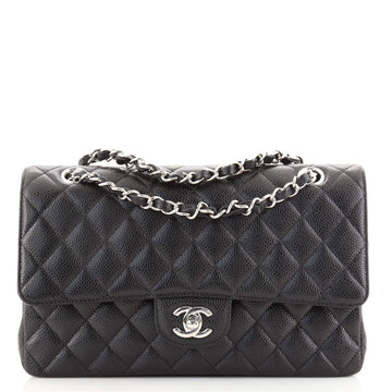 Chanel Classic Double Flap Bag Quilted Caviar Medium