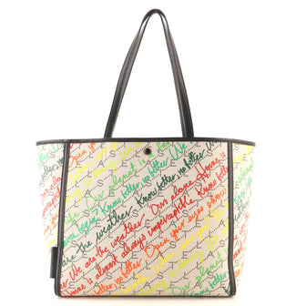 Stella McCartney Tote Limited Edition Beatles Print Canvas Large