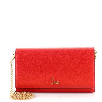 Christian Louboutin Boudoir Chain Wallet Leather