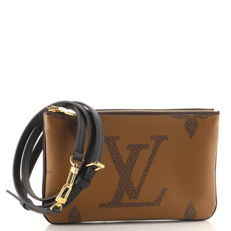 Louis Vuitton Double Zip Pochette Reverse Monogram Giant