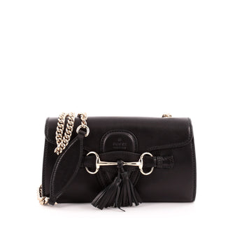 Gucci Emily Chain Strap Flap Bag Leather Small