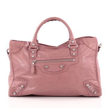 Balenciaga City Giant Studs Handbag Leather Medium
