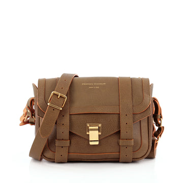 Proenza Schouler Double Bag with Strap Leather Small
