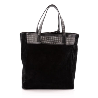 Saint Laurent Reversible North South Shopper Tote Studded Leather