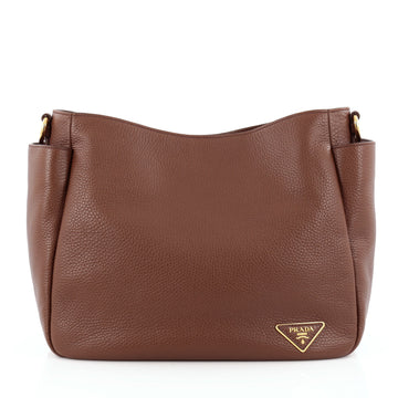 Prada Side Pocket Hobo Vitello Daino Large