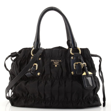 Prada Gaufre Convertible Tote Tessuto Large