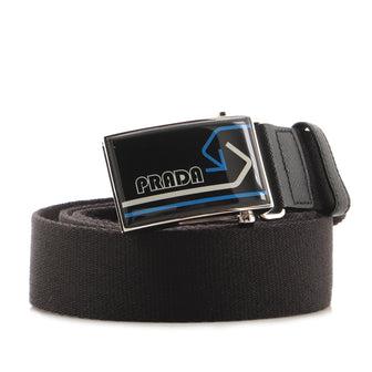 Prada Logo Buckle Belt Nylon