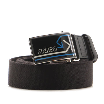 Prada Logo Buckle Belt Nylon