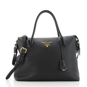 Prada Dual Strap Zip Tote Vitello Daino Medium