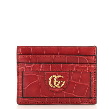 Gucci Ophidia Card Holder Crocodile