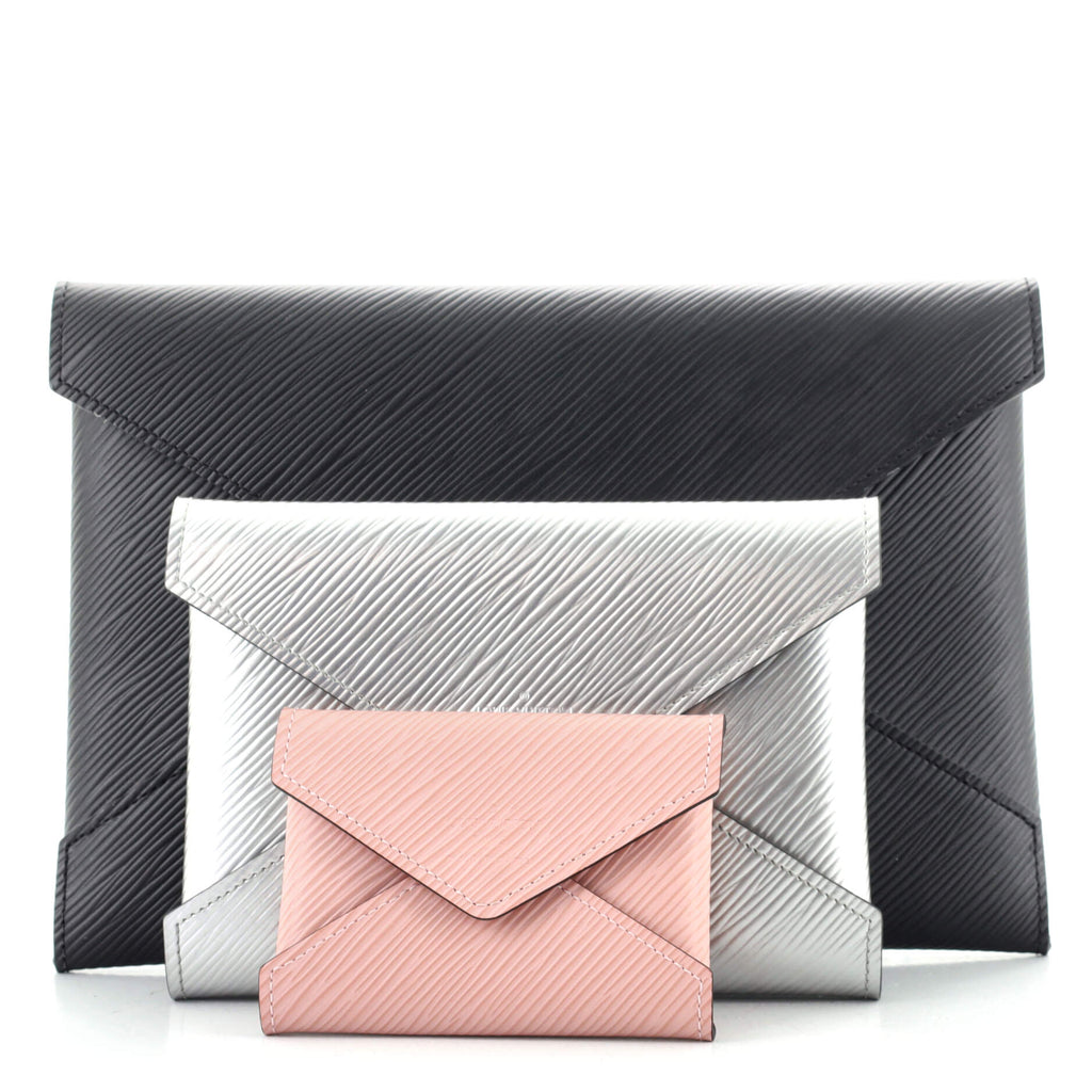 Louis Vuitton Kirigami Pochette Set Epi Leather Black 1345312