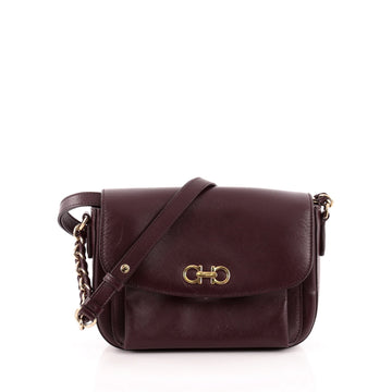 Salvatore Ferragamo Sandrine Shoulder Bag Leather