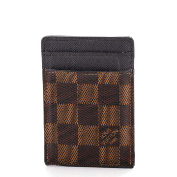 Louis Vuitton Pince Card Holder with Bill Clip Damier