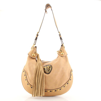 Gucci Babouska Heart Hobo Guccissima Leather Large