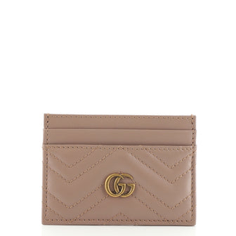 Gucci GG Marmont Card Holder Matelasse Leather