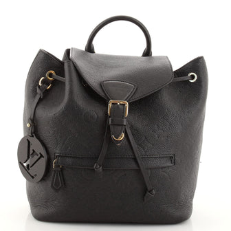 Louis Vuitton, Bags, Louis Vuitton Montsouris Backpack Nm Monogram Empreinte  Leather Pm Black