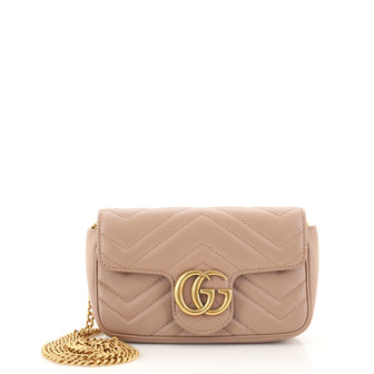Gucci GG Marmont Flap Bag Matelasse Leather Super Mini