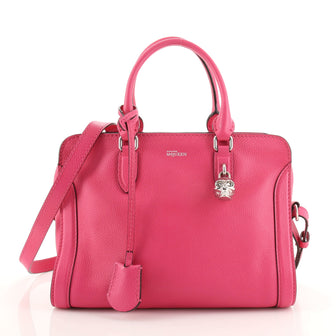Alexander McQueen Padlock Zip Around Tote Leather Small