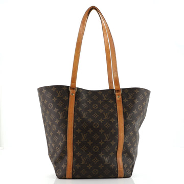 Louis Vuitton Shopping Sac Handbag Monogram Canvas MM