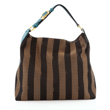Fendi Pequin Hobo Canvas