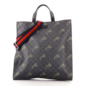 Gucci Convertible Soft Open Tote Printed GG Coated Canvas Tall
