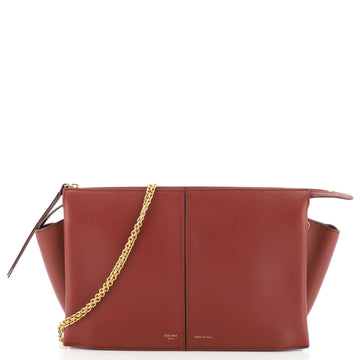 Celine Tri-Fold Clutch on Chain Smooth Leather