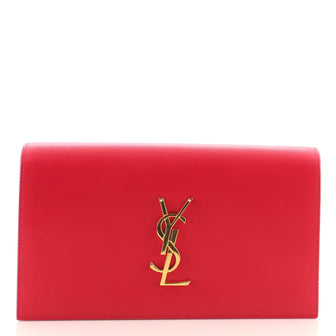 Saint Laurent Classic Monogram Clutch Leather Long