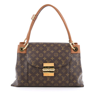 Louis Vuitton Olympe Handbag Monogram Canvas Brown