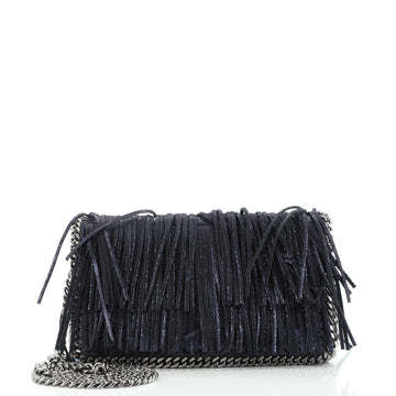 Stella McCartney Falabella Fringe Flap Crossbody Bag Shaggy Deer Mini