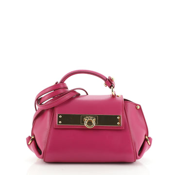 Salvatore Ferragamo Sofia Satchel Leather Mini