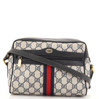 Gucci Vintage Web Crossbody Bag GG Coated Canvas Small