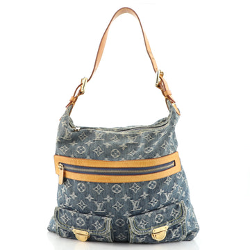 Louis Vuitton Baggy Handbag Denim GM