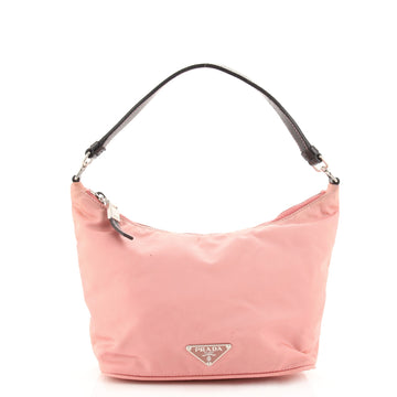 Prada Belted Hobo Tessuto with Leather Small
