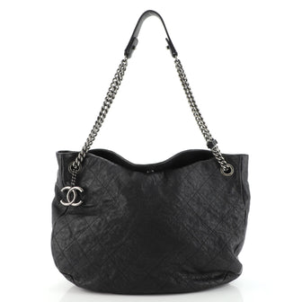 Chanel Simply CC Hobo Quilted Caviar