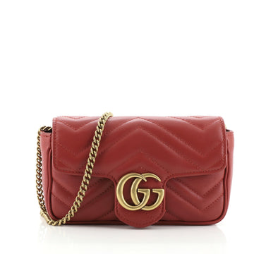 Gucci GG Marmont Flap Bag Matelasse Leather Super Mini