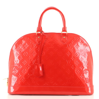 Louis Vuitton Alma Handbag Monogram Vernis GM