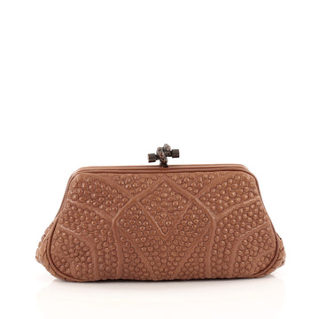 Bottega Veneta San Marco Knot Clutch Stitched Nappa Leather Medium