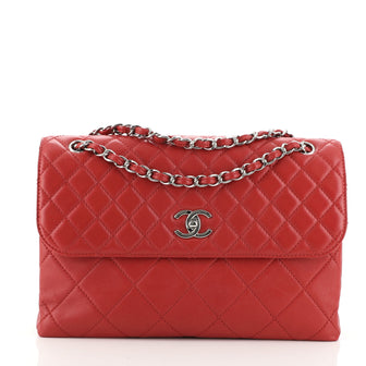 Chanel In The Business Flap Bag Quilted Lambskin Maxi